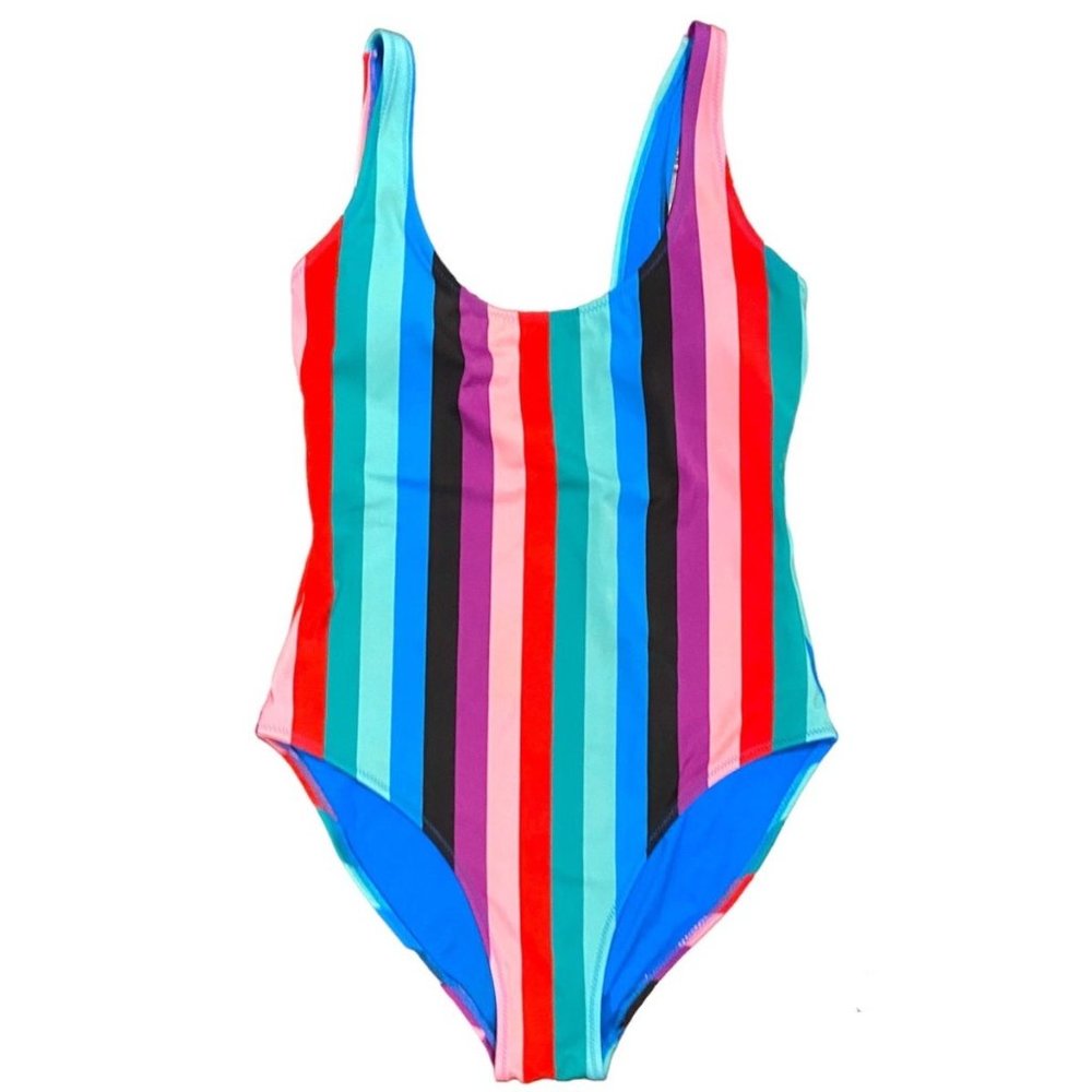 Medium One Piece striped Swimsuit